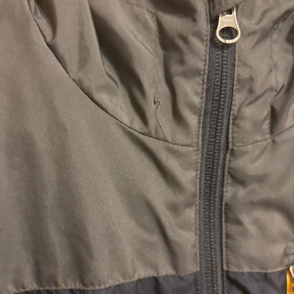 GAP Navy and Gray Kids Raincoat with Yellow Accents - Picture 7 of 7
